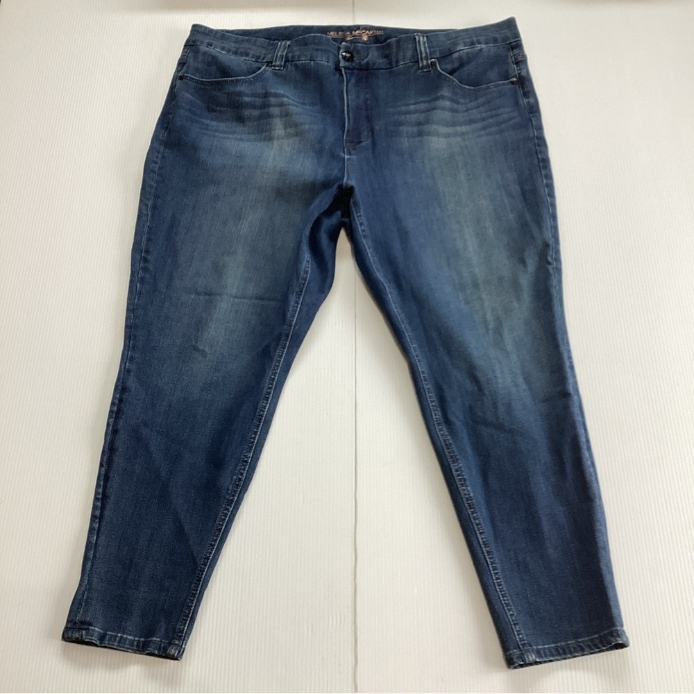 Seven7 Melissa McCarthy Pencil Blue 5-Pocket JEANS Women's Plus 22W